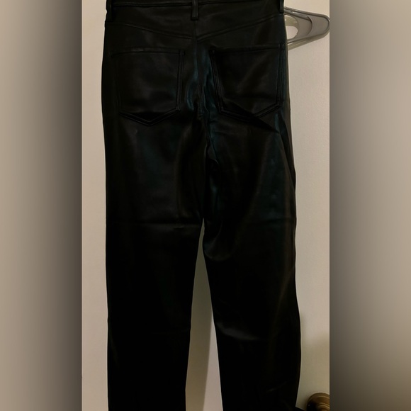 NWT Express faux leather high waisted straight leg pants - Picture 5 of 6